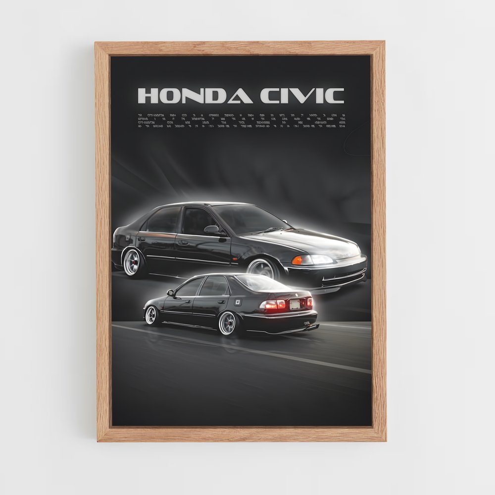 Poster Honda Civic Style (vue 4)