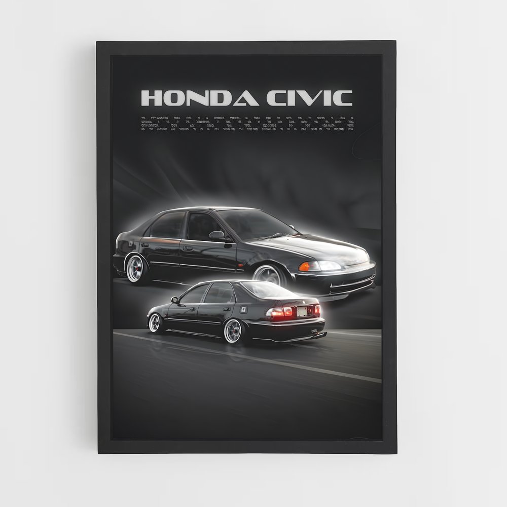 Poster Honda Civic Style (vue 2)