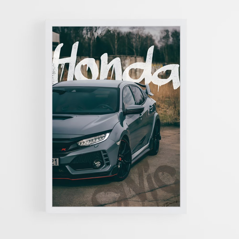 Poster Moto Vintage C70 – affiche Honda (vue 3)