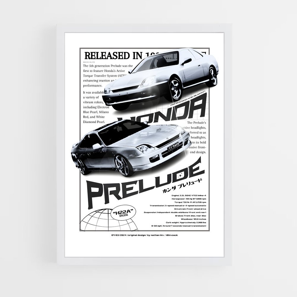 Poster CBR400F 1983 – affiche Honda (vue 3)