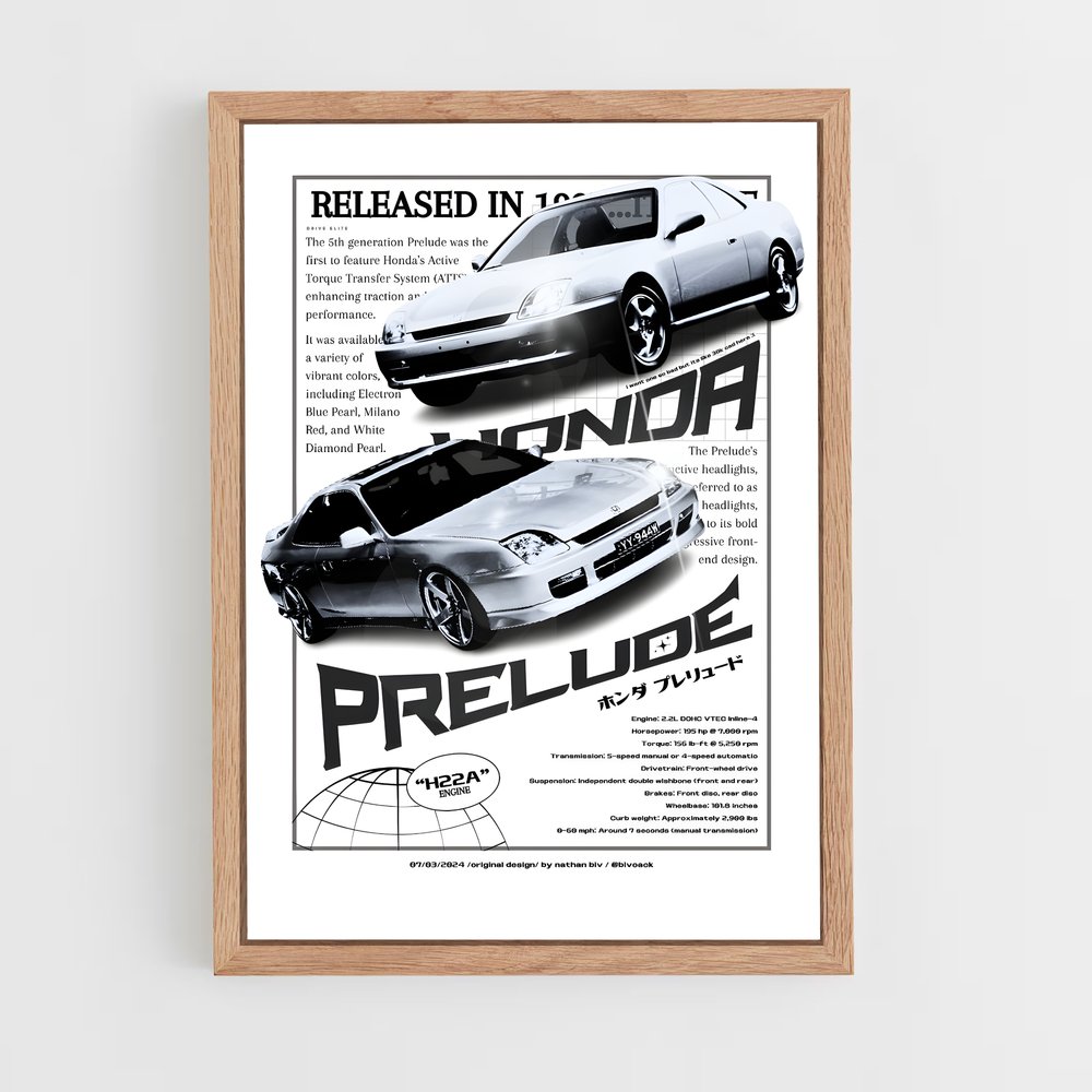 Poster CBR400F 1983 – affiche Honda (vue 4)