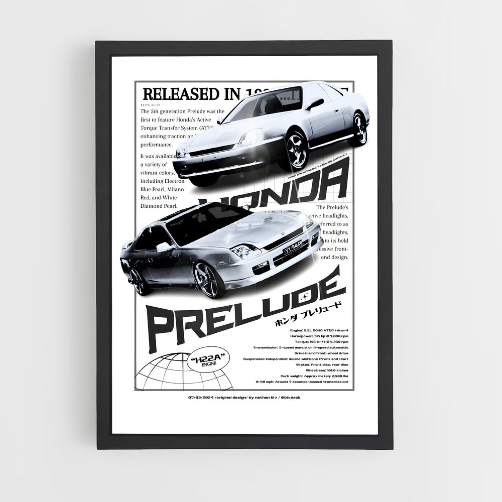Poster CBR400F 1983 – affiche Honda (vue 2)