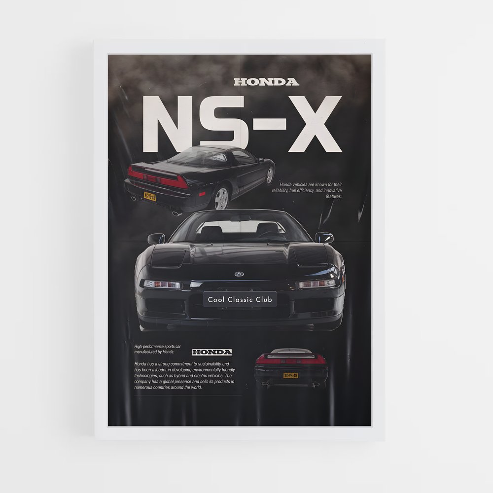Poster NSX Classic – affiche Honda (vue 3)