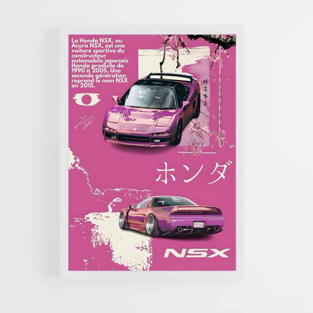 Poster Vitesse Vintage – affiche Honda (vue 3)