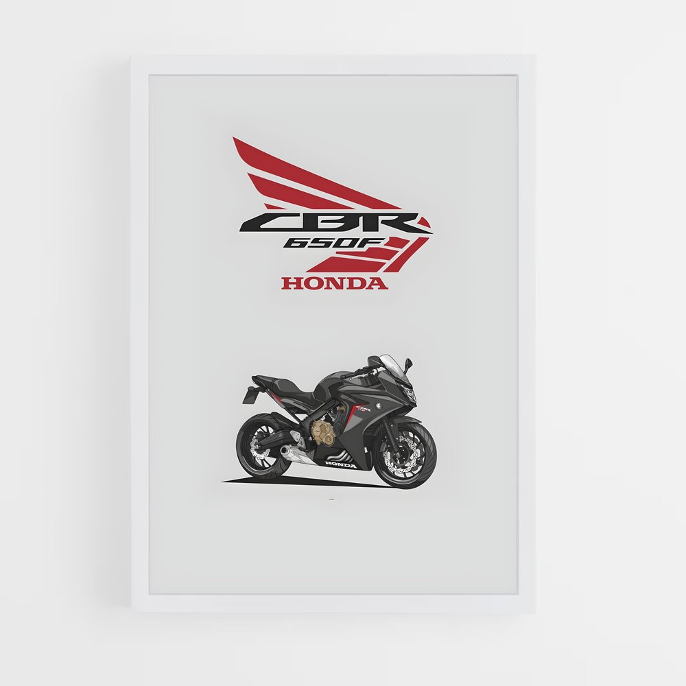 Poster Honda CBR650F – affiche Honda Moto (vue 3)