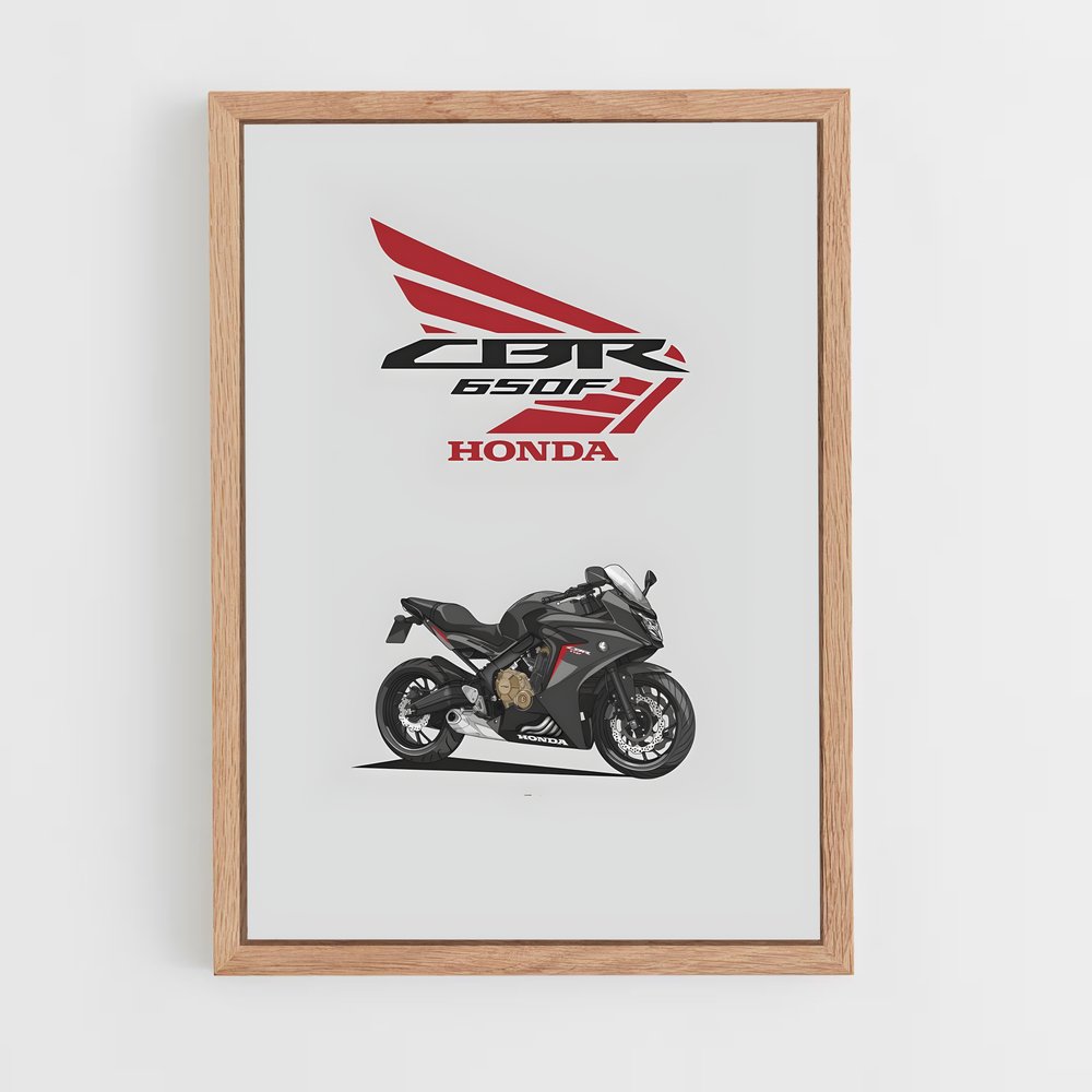 Poster Honda CBR650F – affiche Honda Moto (vue 4)