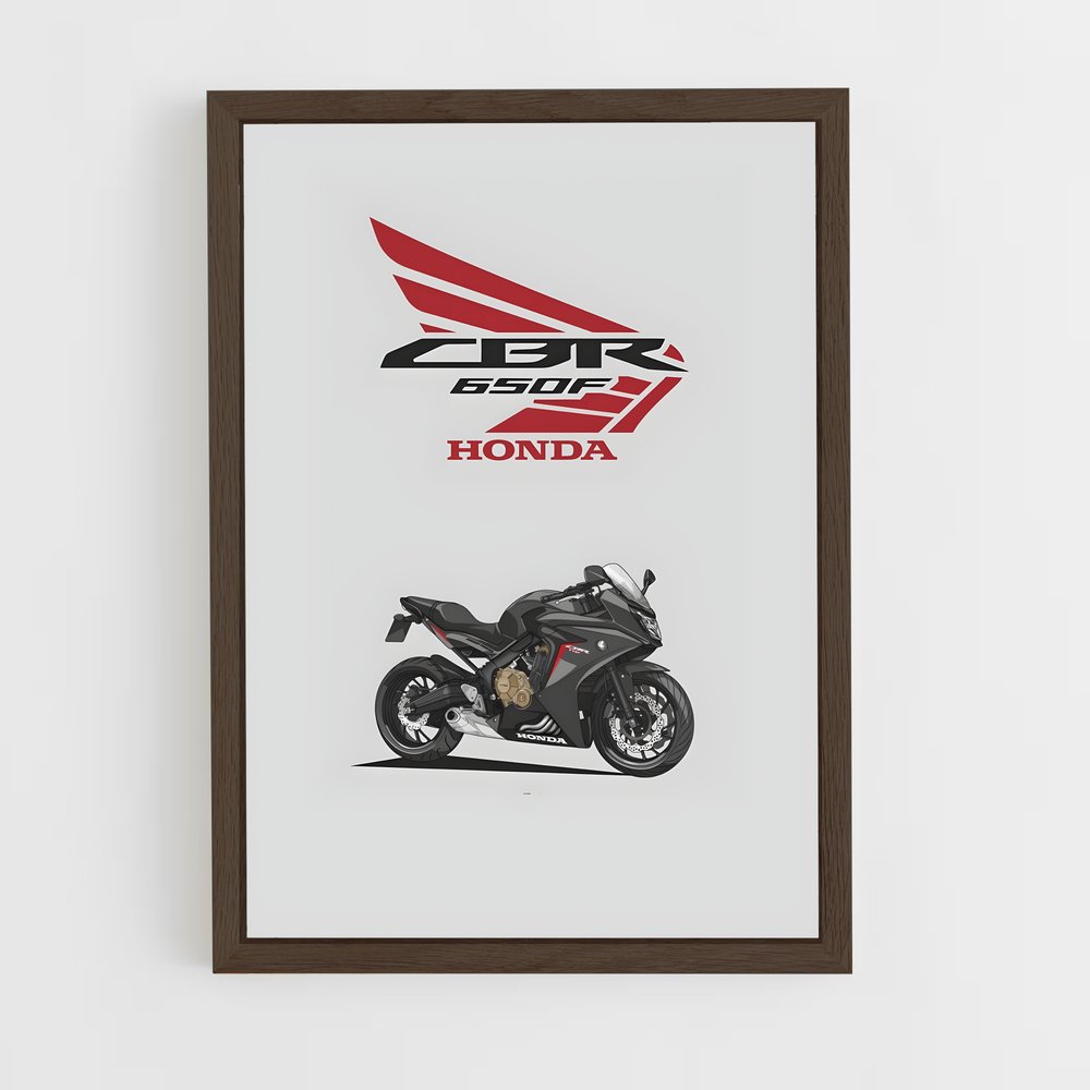 Poster Honda CBR650F – affiche Honda Moto (vue 5)