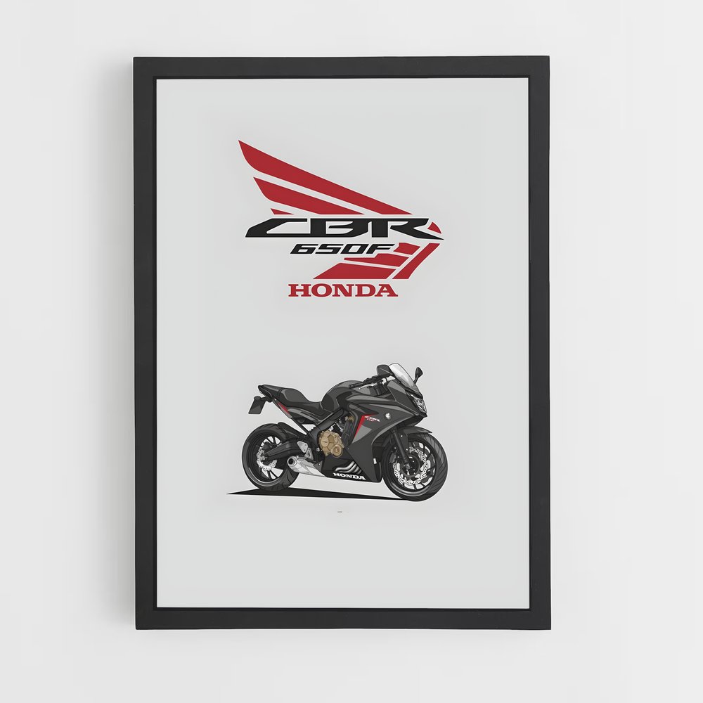 Poster Honda CBR650F – affiche Honda Moto (vue 2)