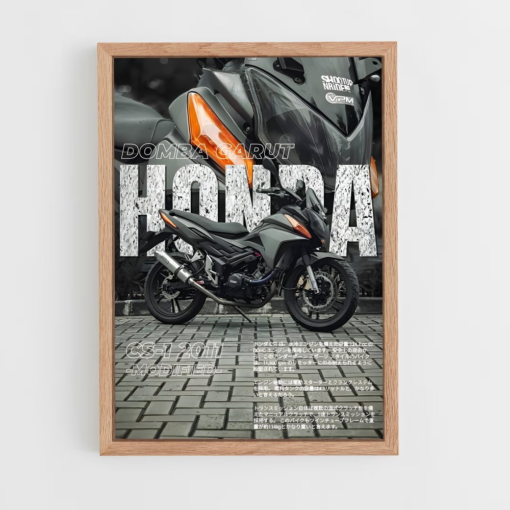 Poster Honda Moto Passion (vue 4)