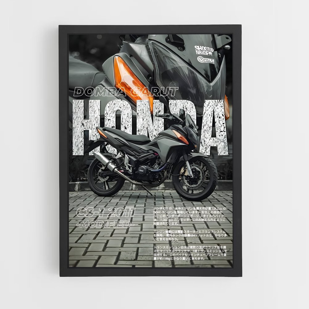 Poster Honda Moto Passion (vue 2)