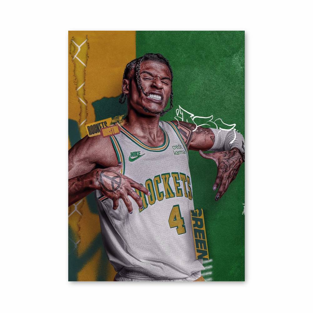 Poster Rockets Dynamisme – affiche Basketball