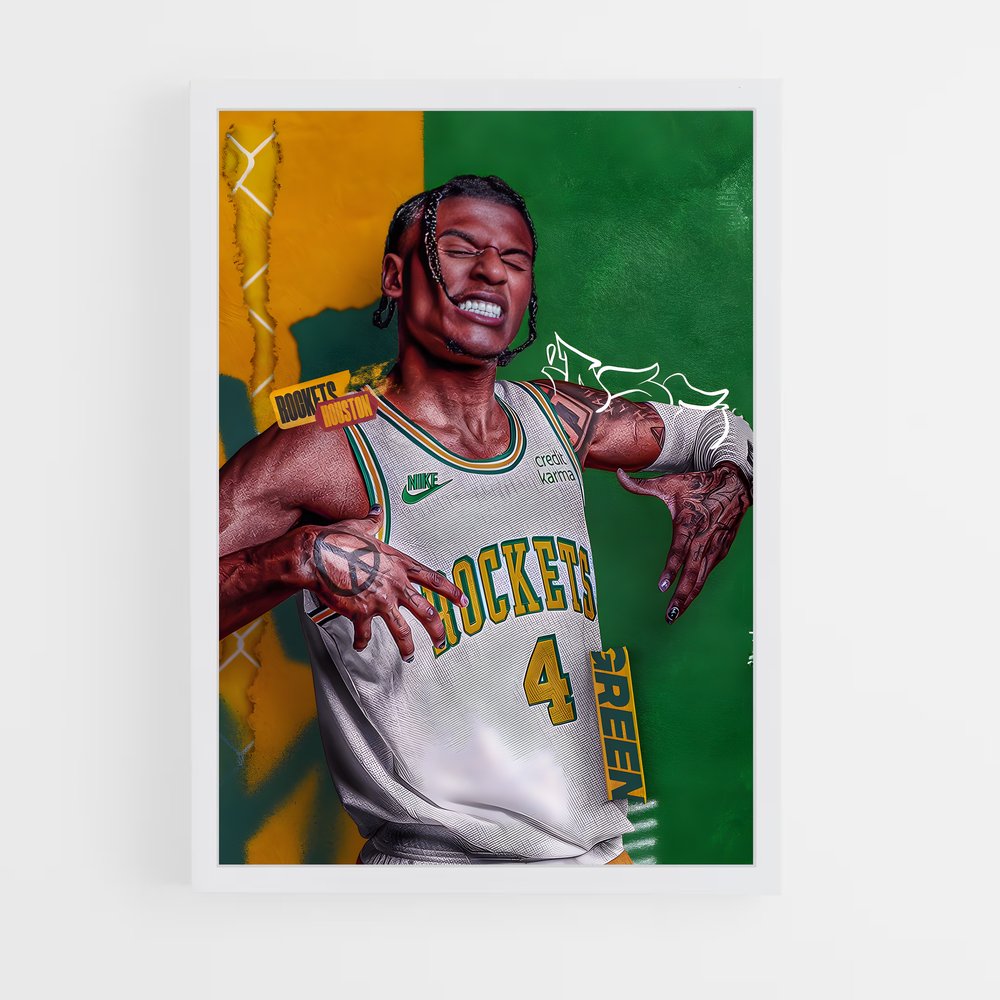 Poster Rockets Dynamisme – affiche Basketball (vue 3)