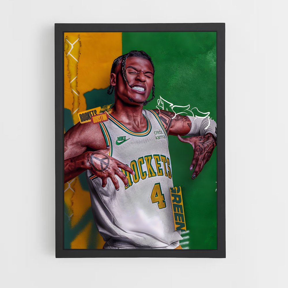 Poster Rockets Dynamisme – affiche Basketball (vue 2)