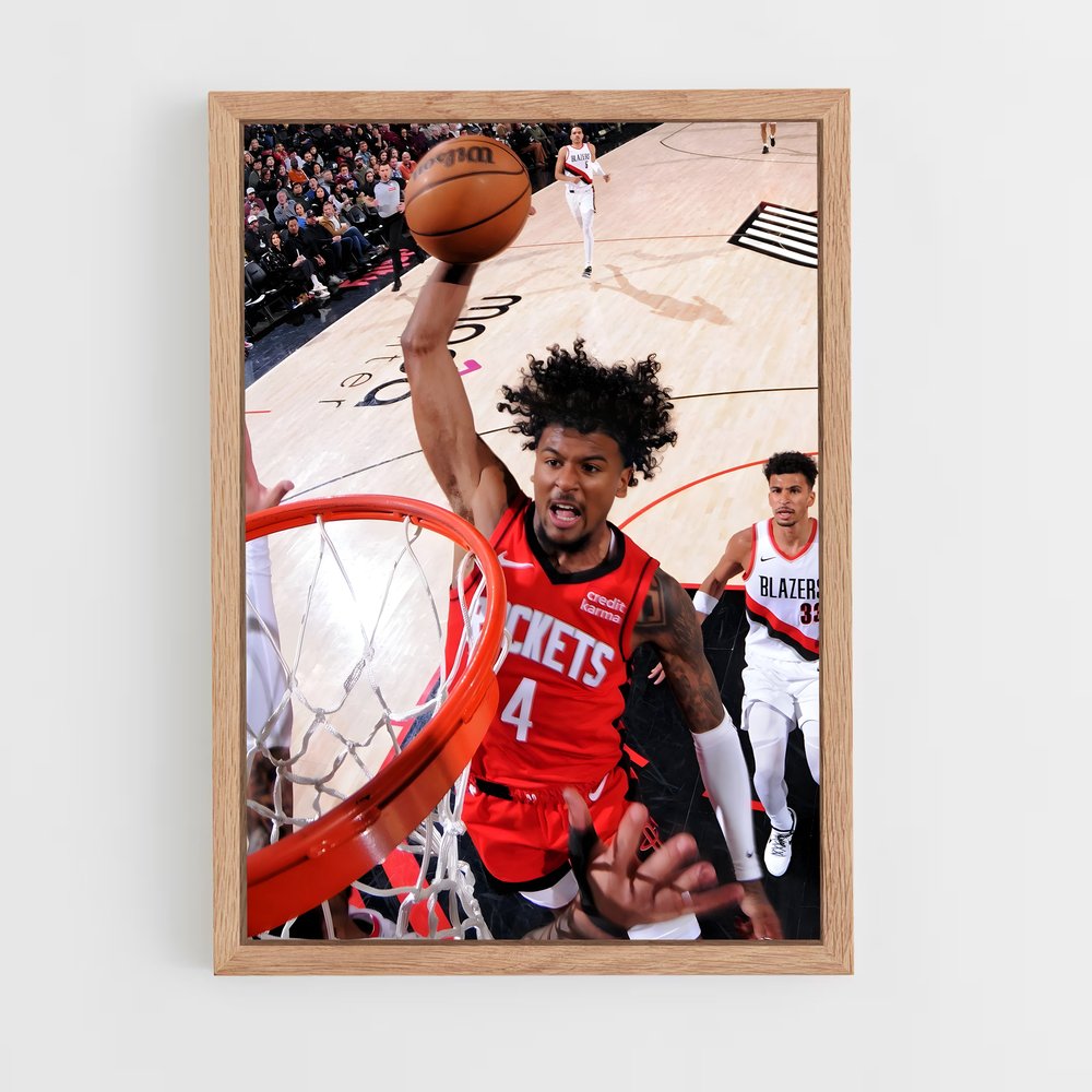 Poster Dunk Rockets – affiche Basketball (vue 4)