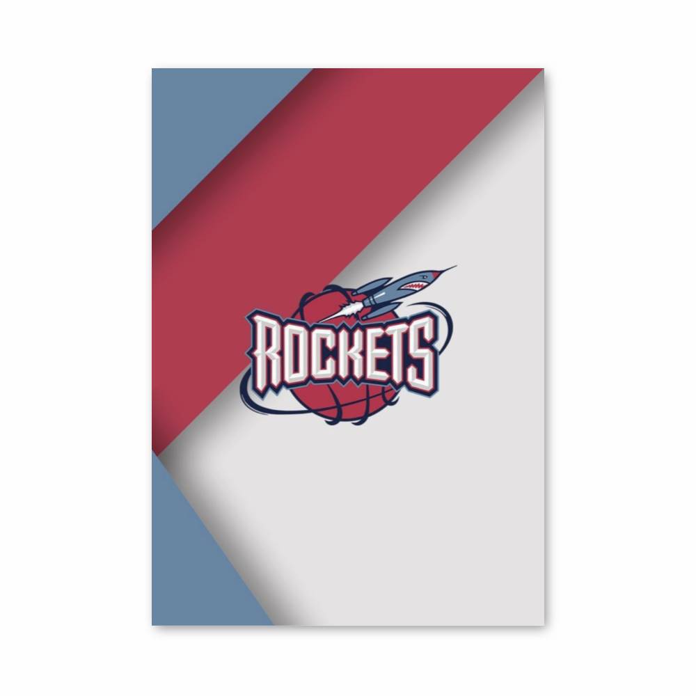 Poster Rockets Retro – affiche Basketball