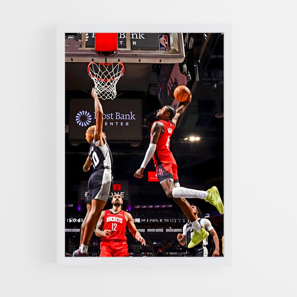Poster Slam Dunk Rocket – affiche Basketball (vue 3)