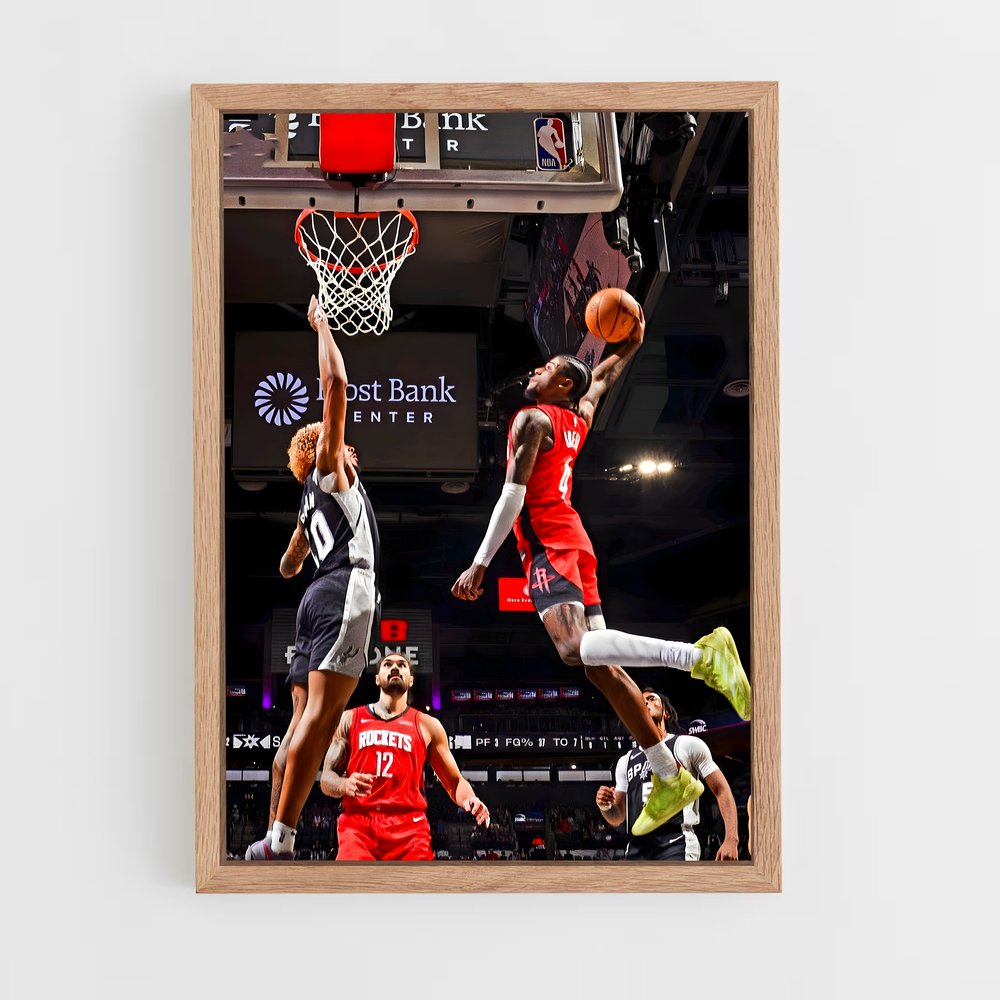 Poster Slam Dunk Rocket – affiche Basketball (vue 4)