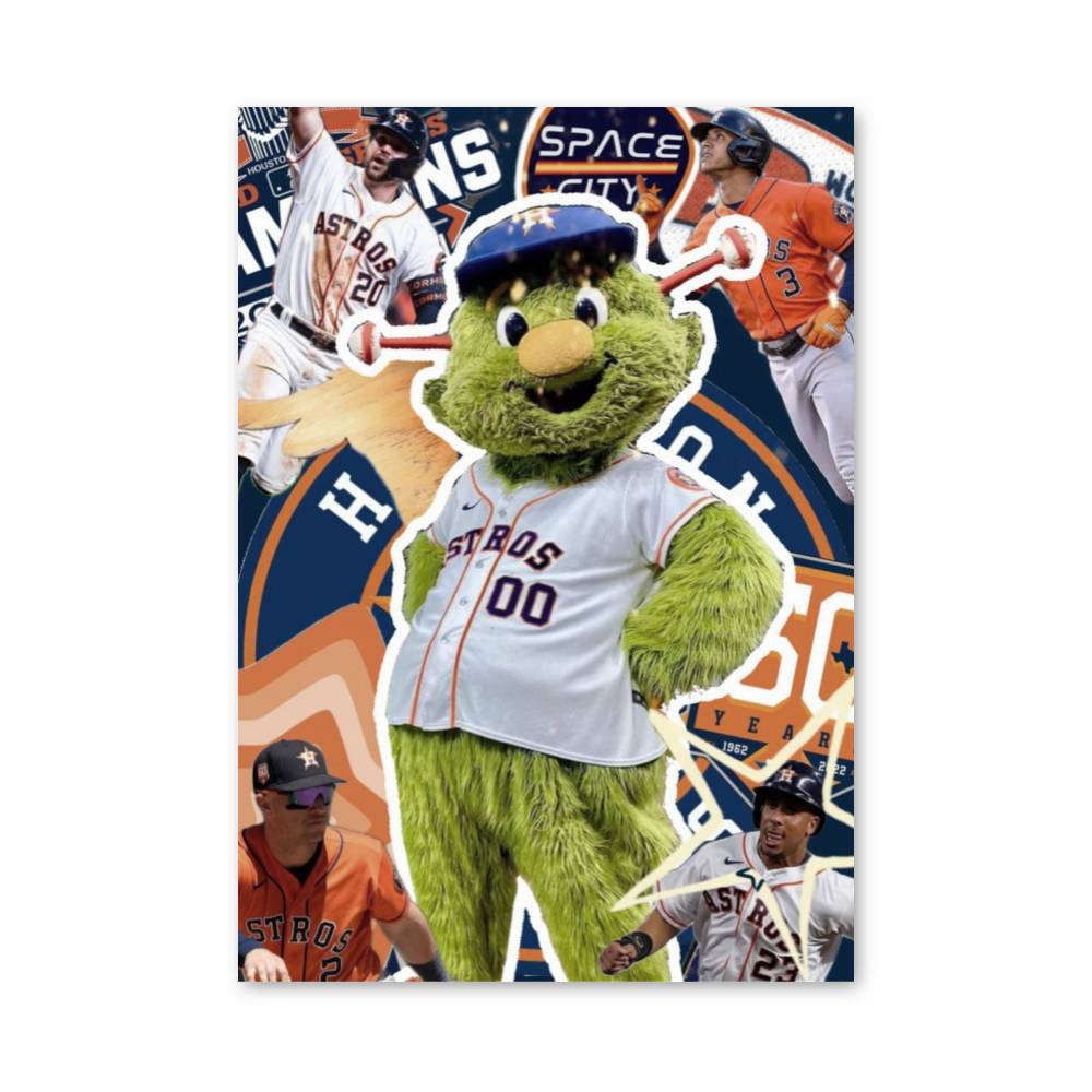 Poster Space City Astros – affiche Basketball