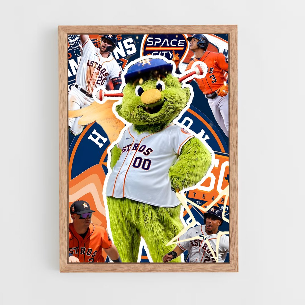 Poster Space City Astros – affiche Basketball (vue 4)