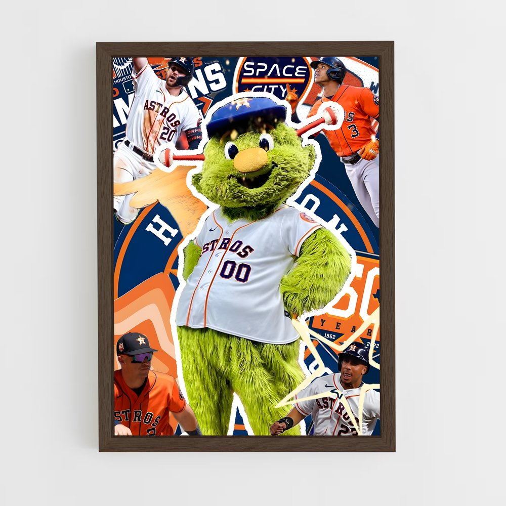Poster Space City Astros – affiche Basketball (vue 5)