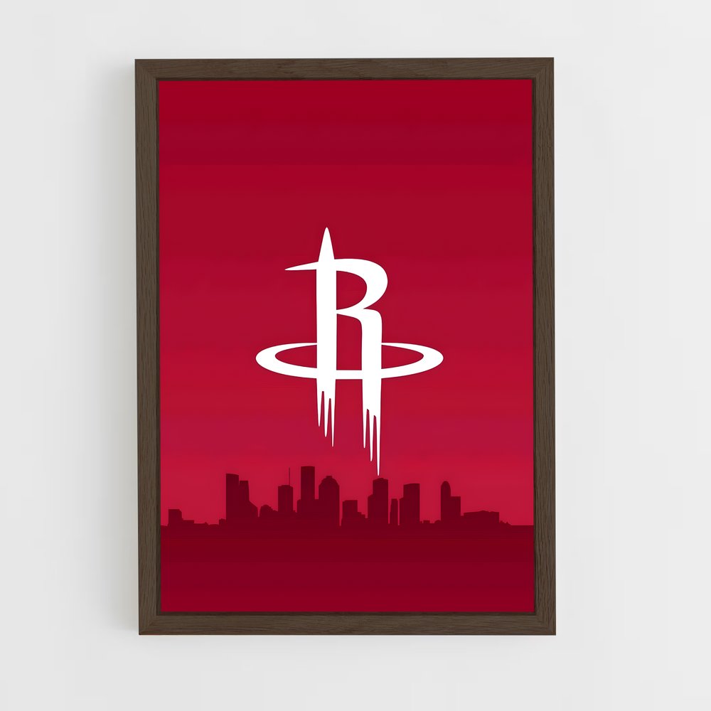 Poster Houston Skyline – affiche Basketball (vue 5)