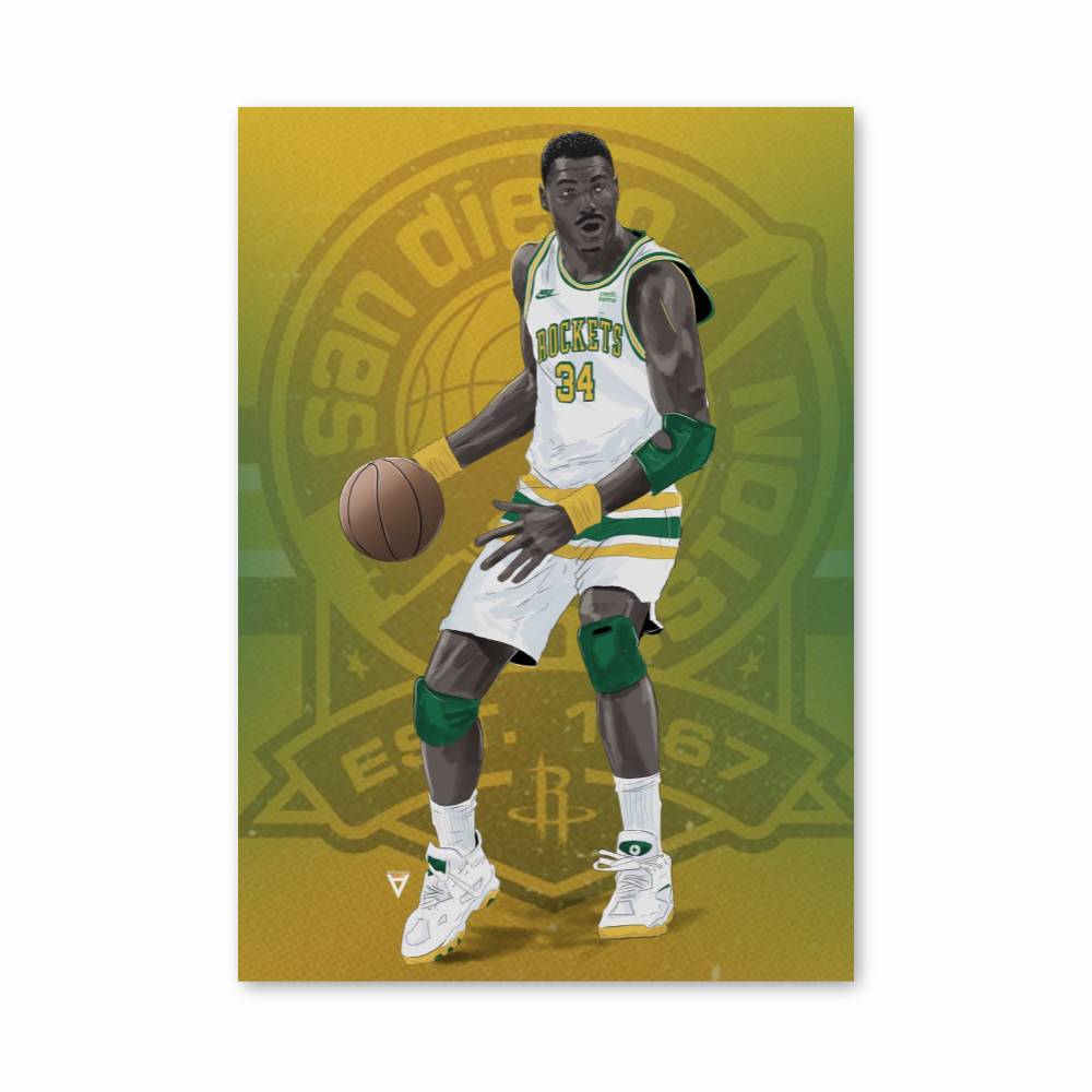 Poster Rockets Legend – affiche Basketball
