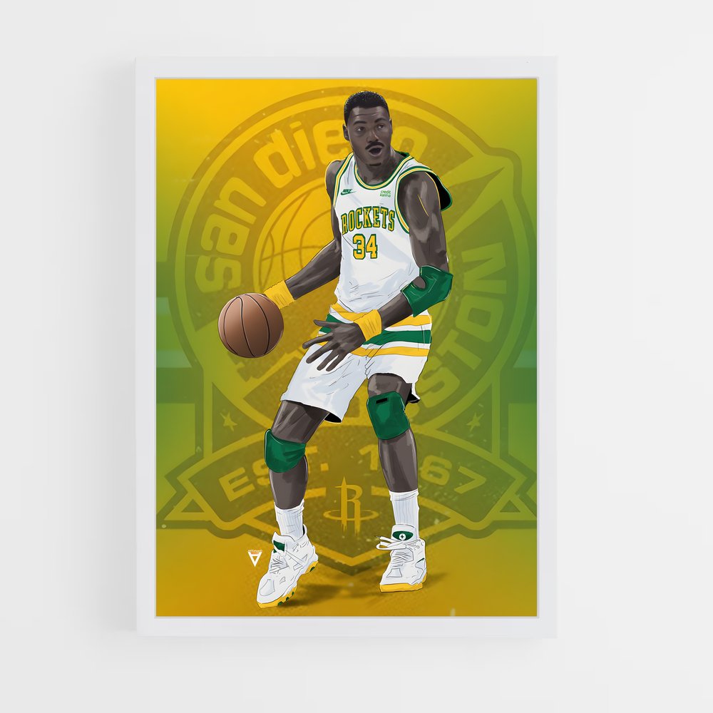 Poster Rockets Legend – affiche Basketball (vue 3)