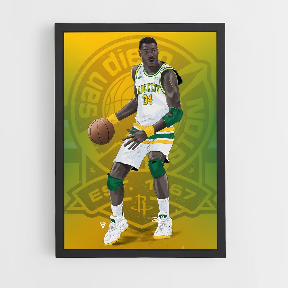 Poster Rockets Legend – affiche Basketball (vue 2)