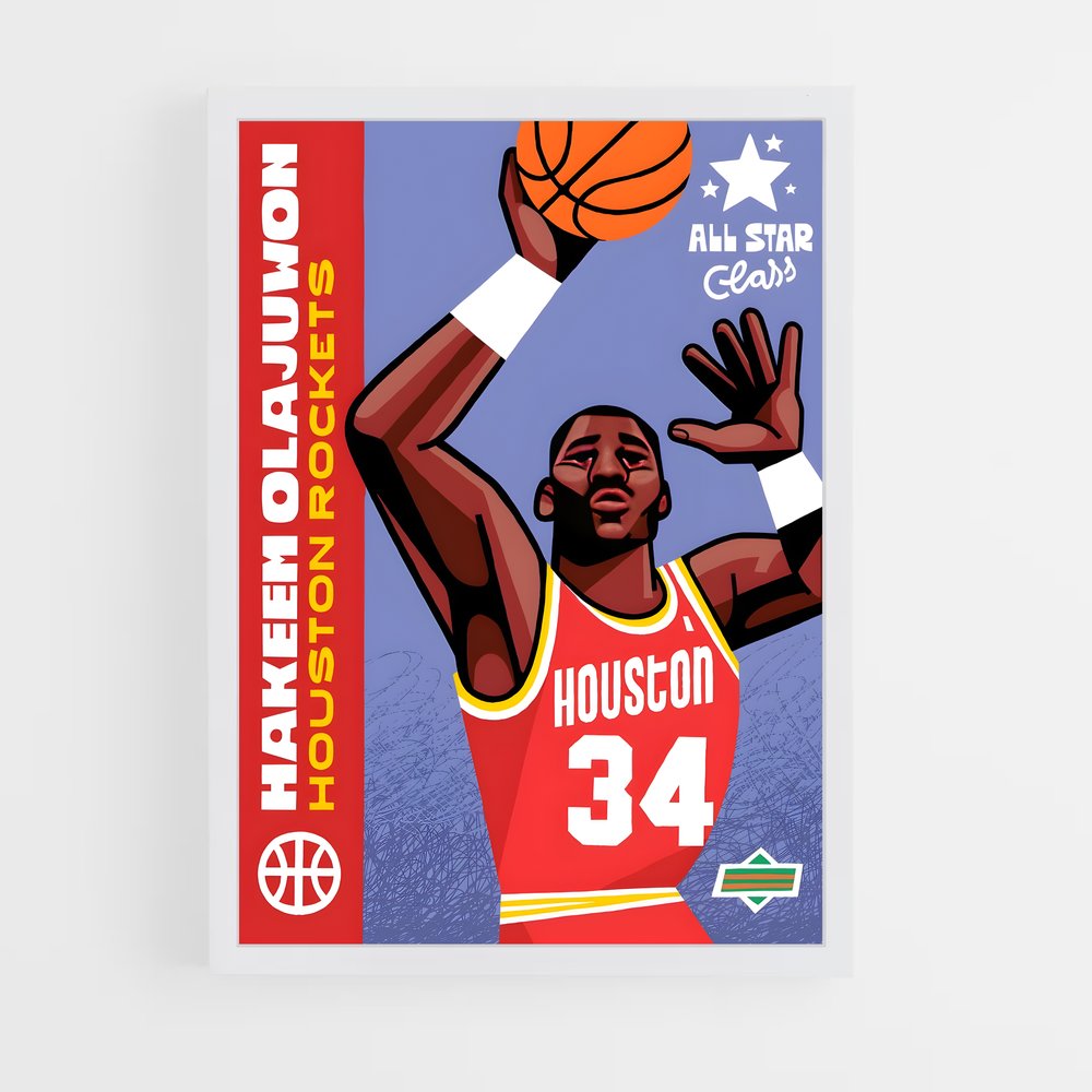 Poster All Star Rockets – affiche Basketball (vue 3)