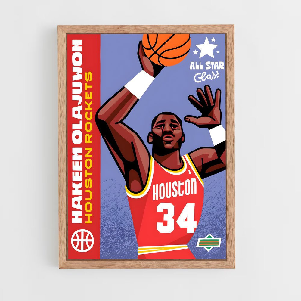 Poster All Star Rockets – affiche Basketball (vue 4)