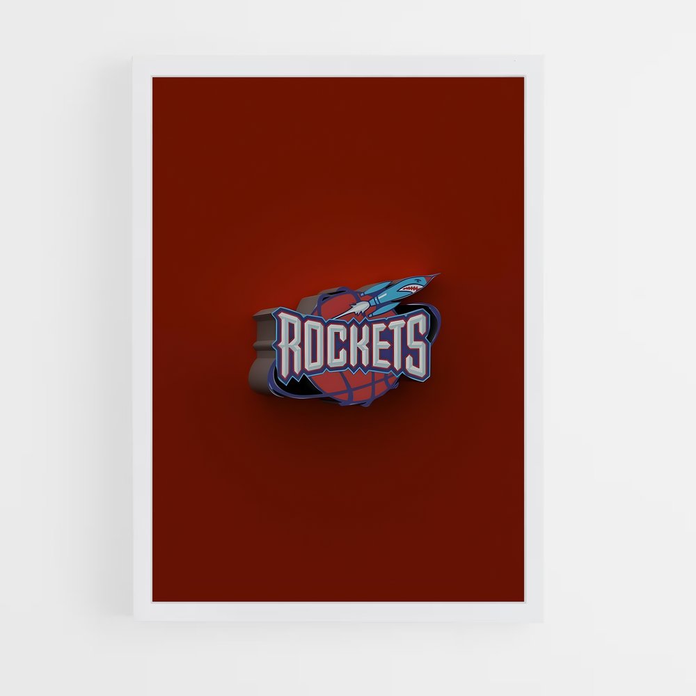 Poster Rockets Dynastie – affiche Basketball (vue 3)