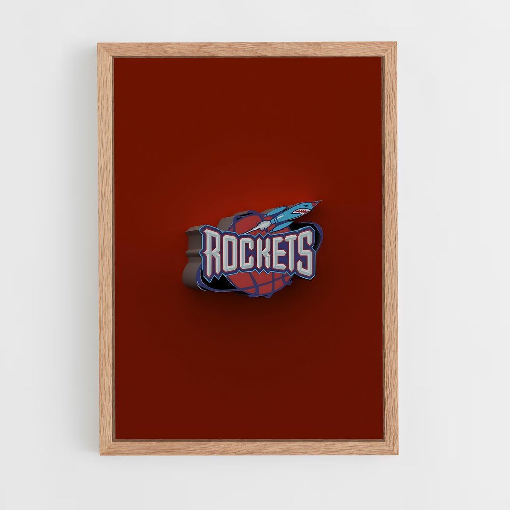 Poster Rockets Dynastie – affiche Basketball (vue 4)