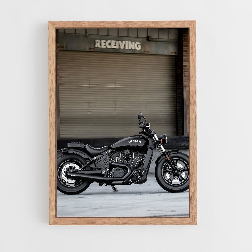 Poster Classic Black Moto – affiche Indian Motorcycle (vue 4)