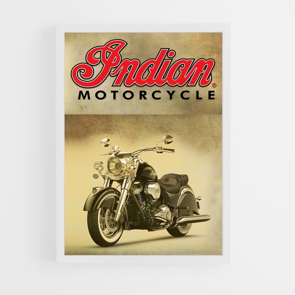 Poster Indian Vintage Motorcycle – affiche Indian Motorcycle (vue 3)