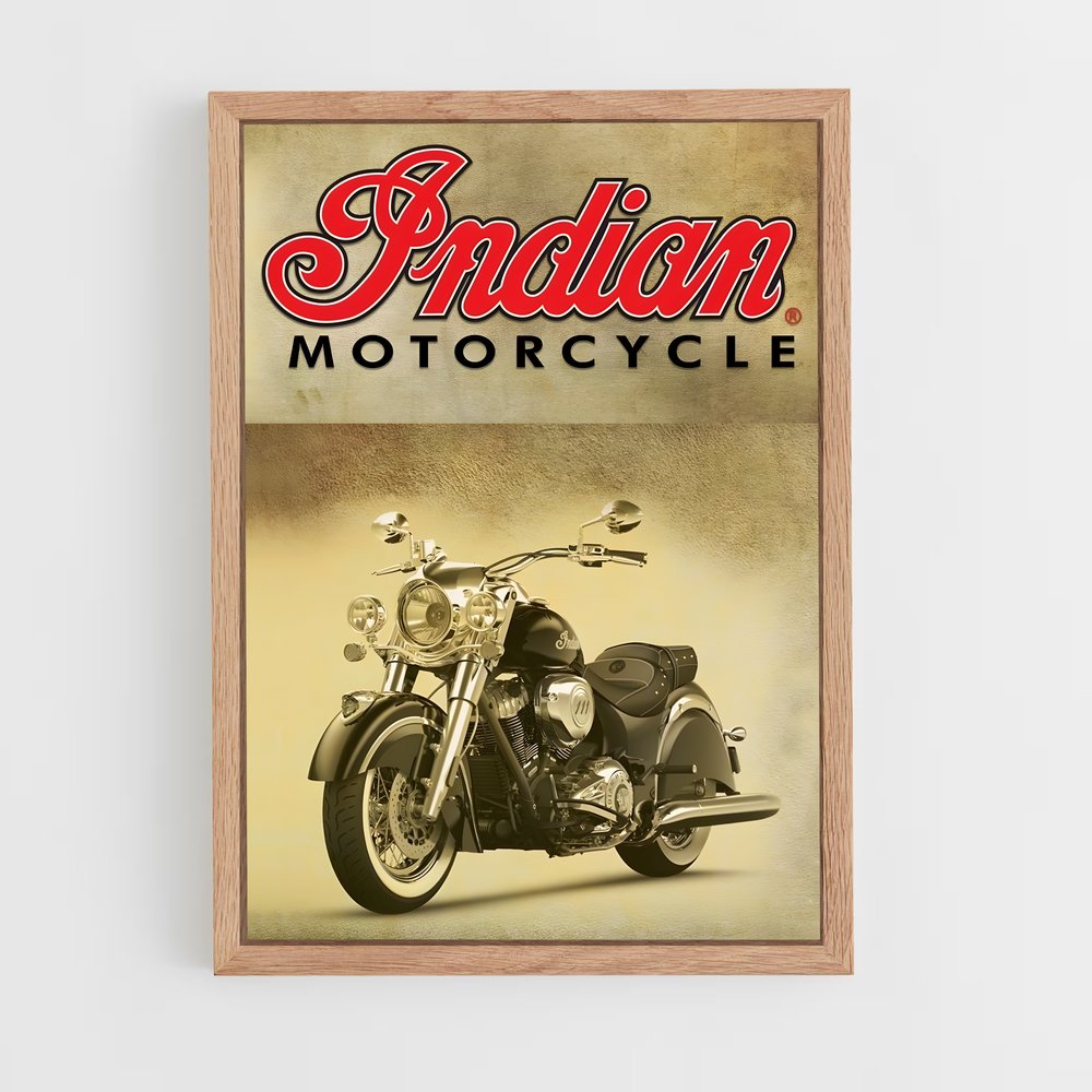 Poster Indian Vintage Motorcycle – affiche Indian Motorcycle (vue 4)