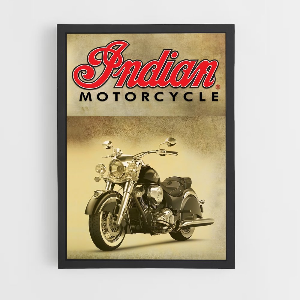 Poster Indian Vintage Motorcycle – affiche Indian Motorcycle (vue 2)