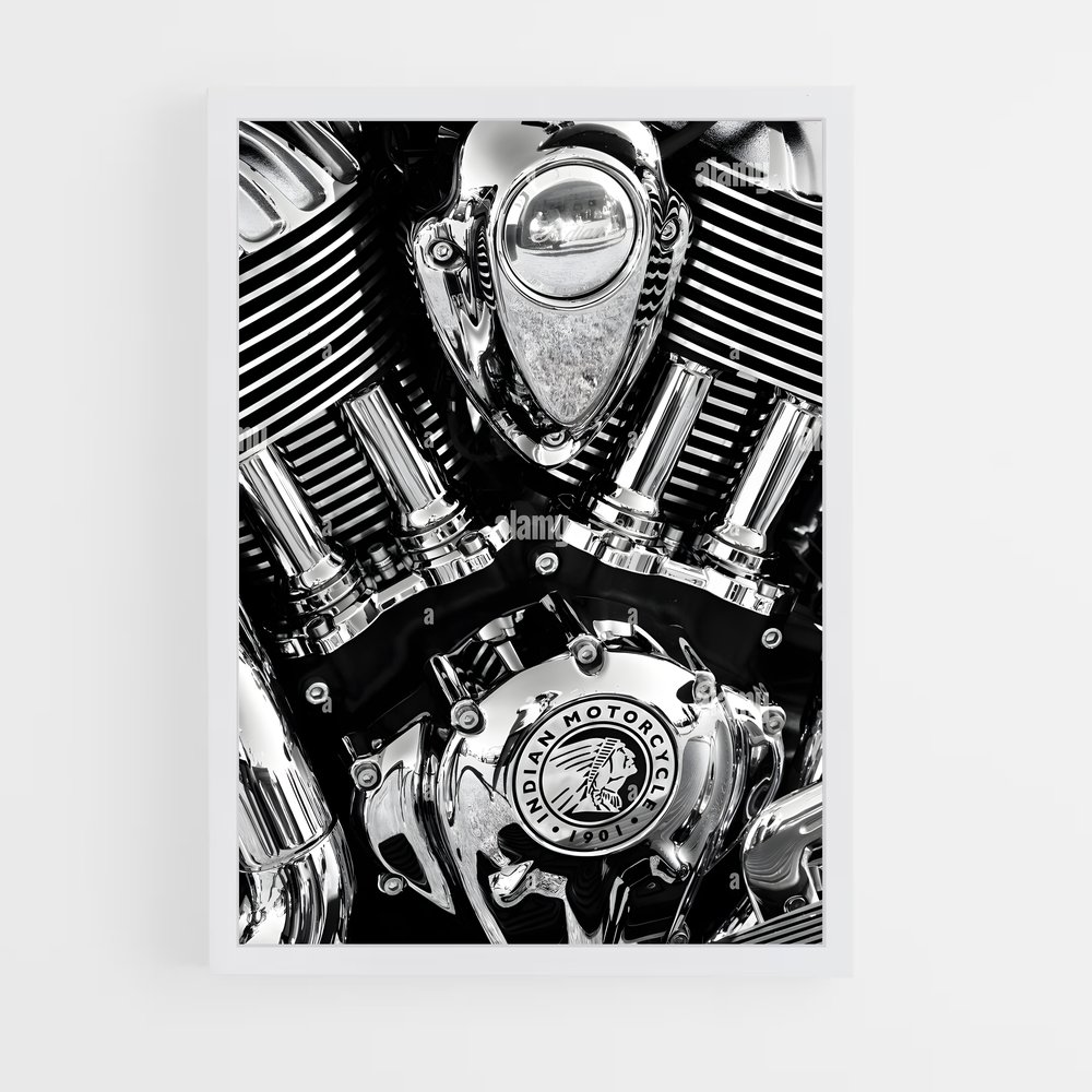 Poster Moteur Vintage – affiche Indian Motorcycle (vue 3)