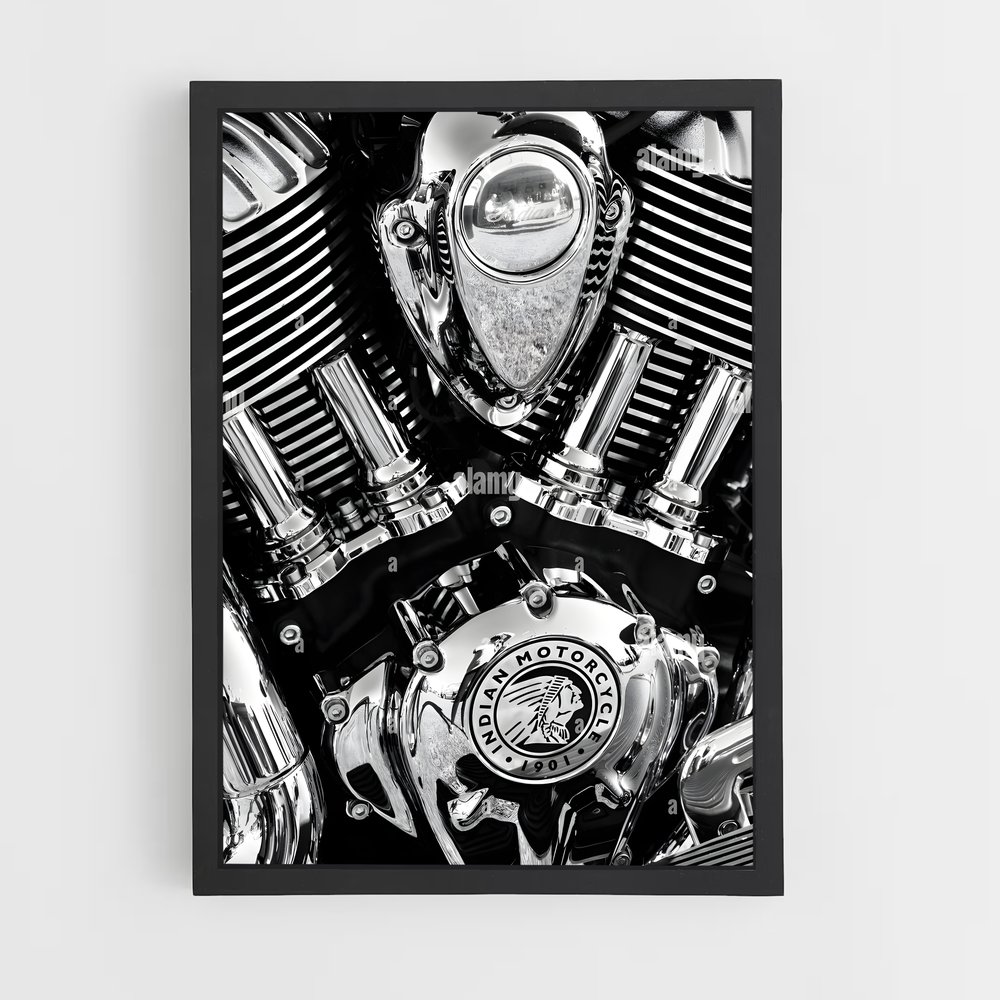 Poster Moteur Vintage – affiche Indian Motorcycle (vue 2)