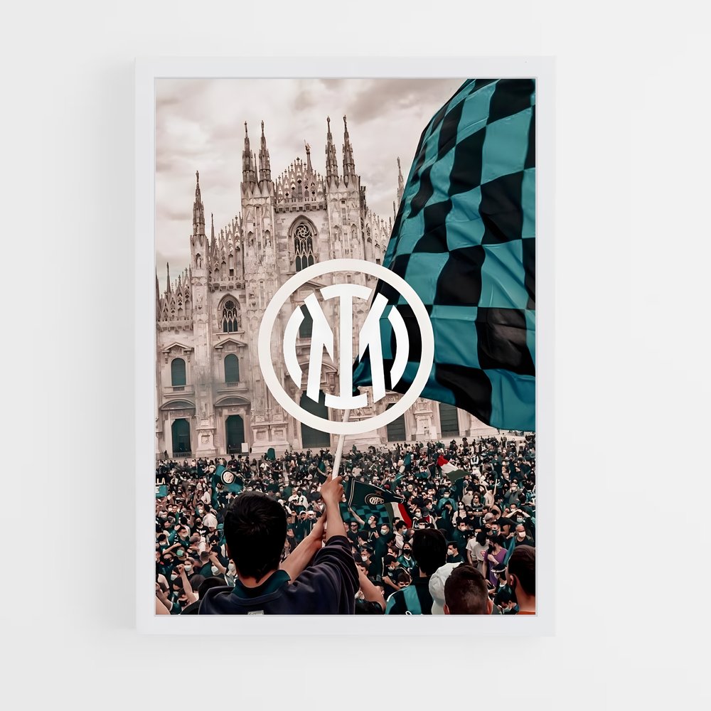 Poster Inter Milan Cathédrale – affiche Football (vue 3)