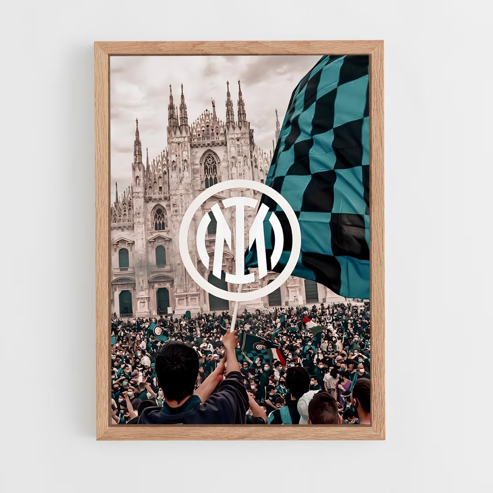 Poster Inter Milan Cathédrale – affiche Football (vue 4)