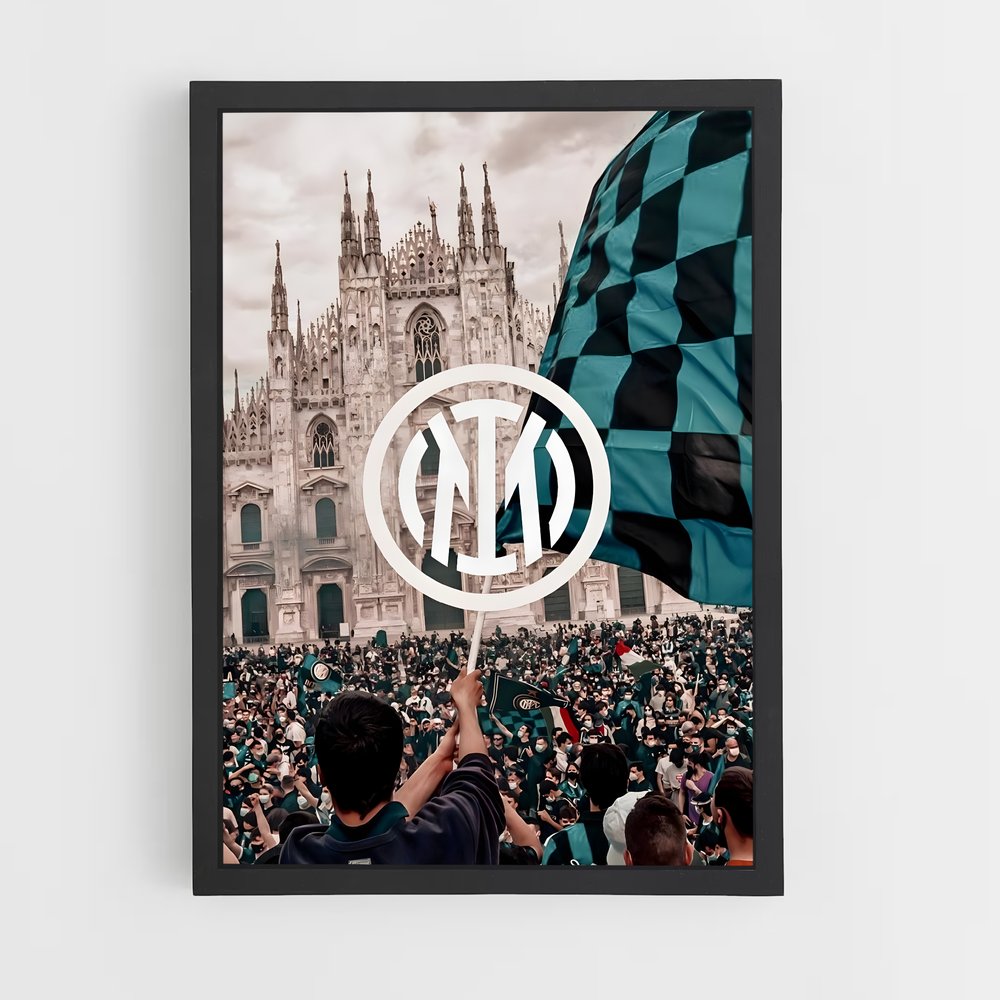 Poster Inter Milan Cathédrale – affiche Football (vue 2)