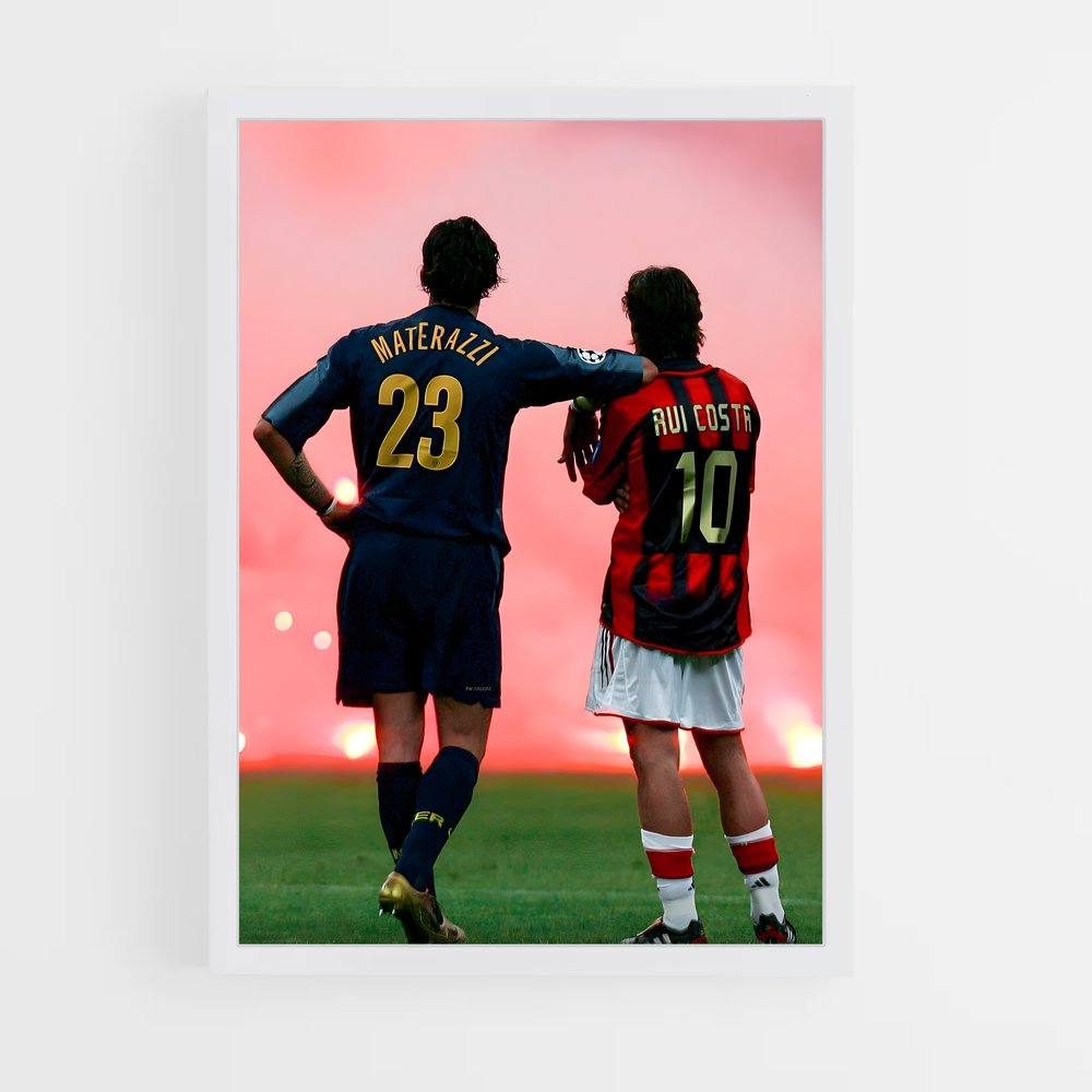 Poster Inter Milan Materazzi – affiche Football (vue 3)