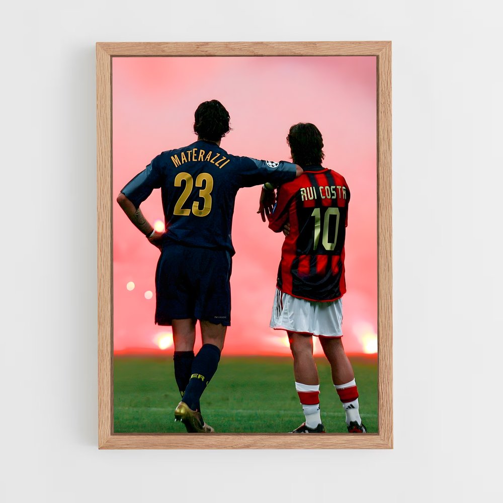 Poster Inter Milan Materazzi – affiche Football (vue 4)
