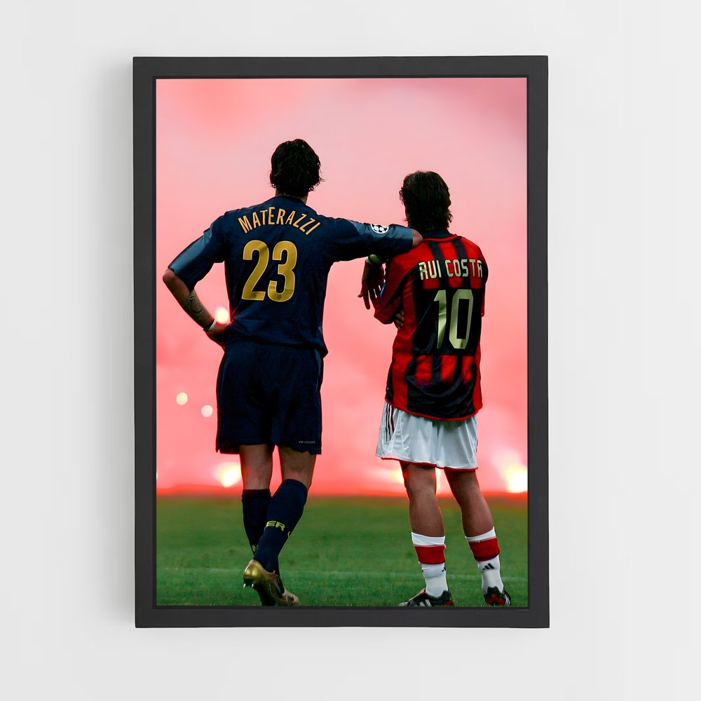 Poster Inter Milan Materazzi – affiche Football (vue 2)