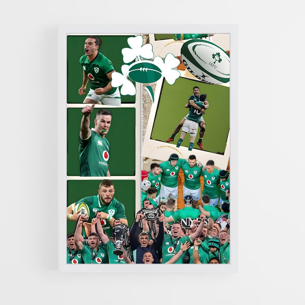 Poster Équipe d'Irlande Rugby (vue 3)