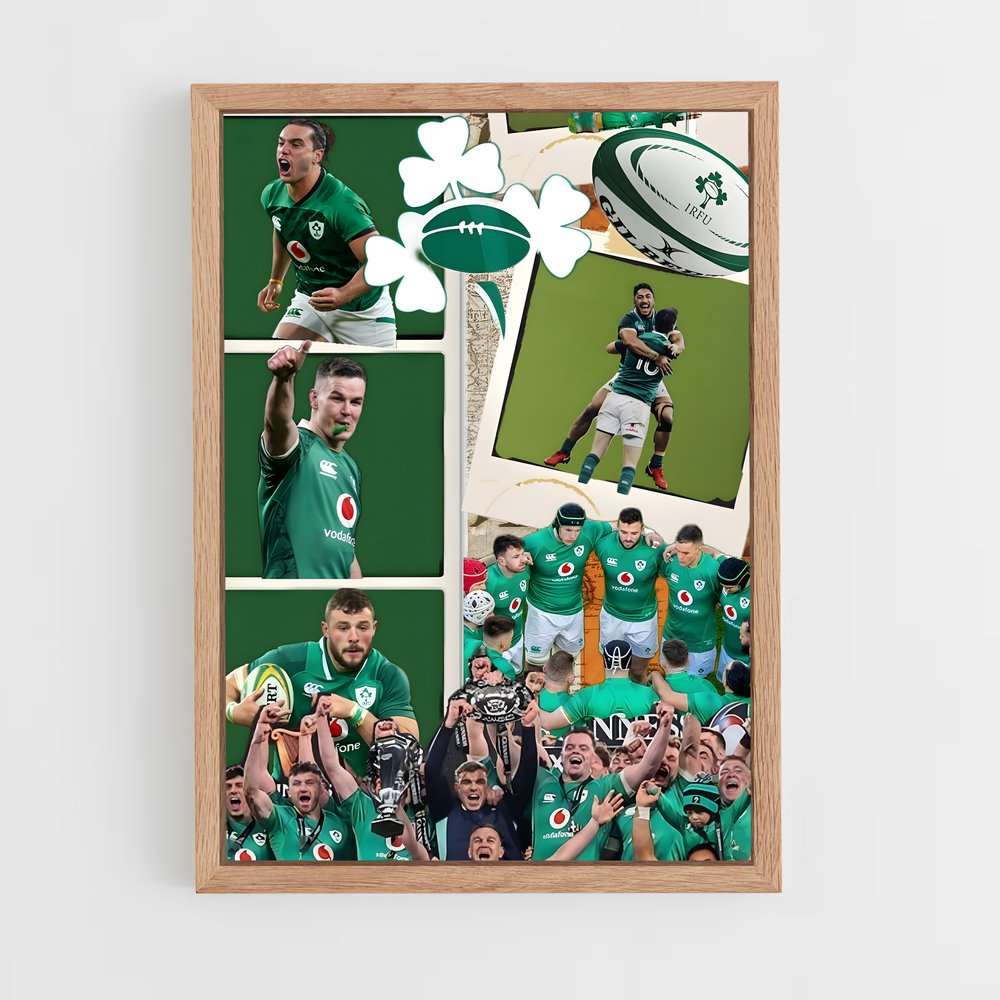 Poster Équipe d'Irlande Rugby (vue 4)
