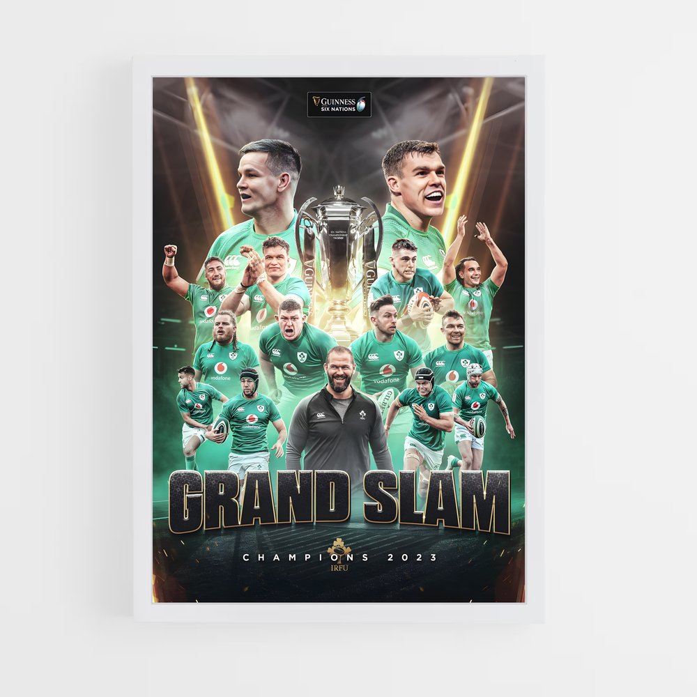 Poster Grand Slam Champions 2023 – affiche Rugby (vue 3)