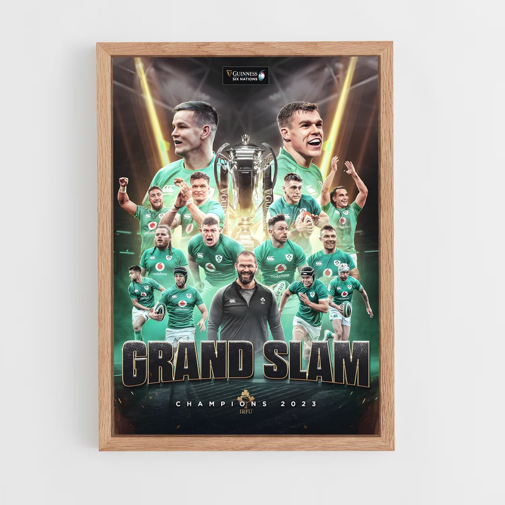 Poster Grand Slam Champions 2023 – affiche Rugby (vue 4)