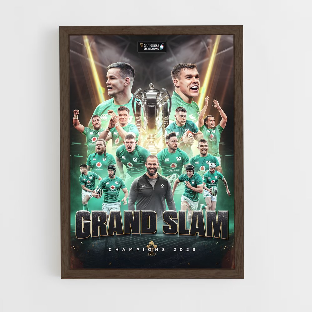 Poster Grand Slam Champions 2023 – affiche Rugby (vue 5)
