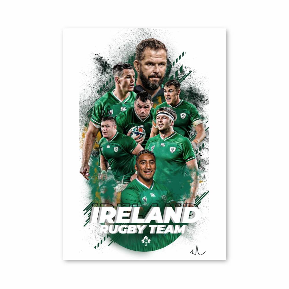 Poster Équipe de Rugby d'Irlande